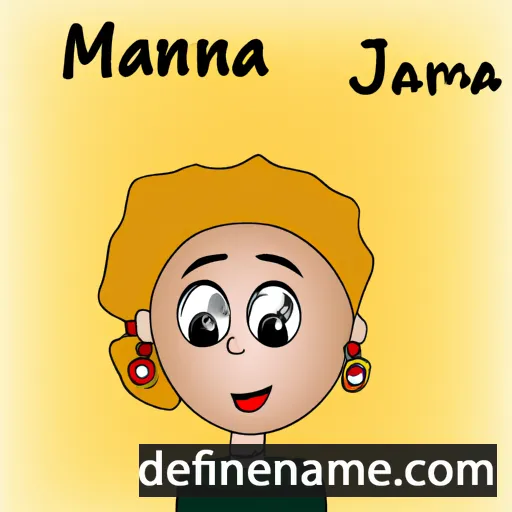 cartoon of the name Marjanna