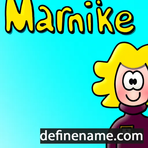 cartoon of the name Marjanneke