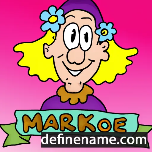 cartoon of the name Marjoke