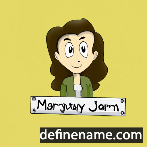 cartoon of the name Marjolyn