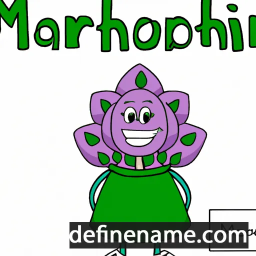 cartoon of the name Marjoram