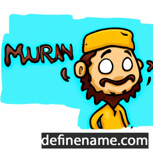 cartoon of the name Marjun