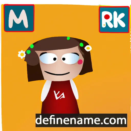 cartoon of the name Marka