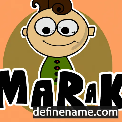 cartoon of the name Marka