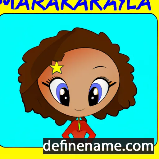 cartoon of the name Markayla