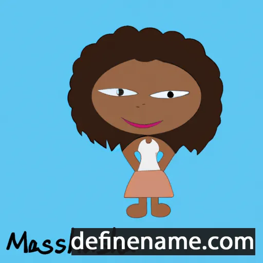 cartoon of the name Markeisha