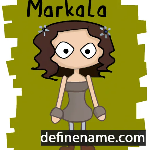 cartoon of the name Markela