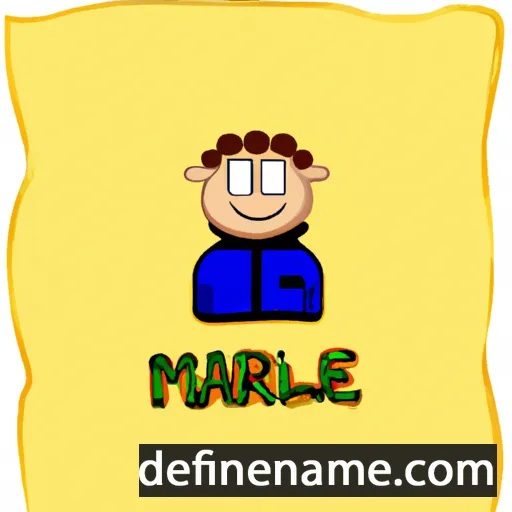 cartoon of the name Markele