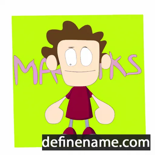 cartoon of the name Markes