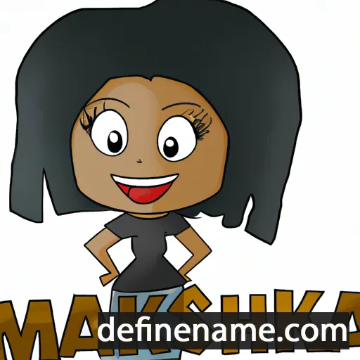 cartoon of the name Markesha