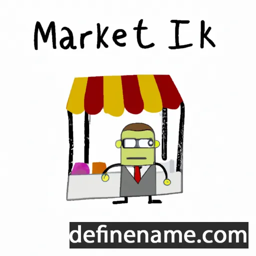 Market cartoon