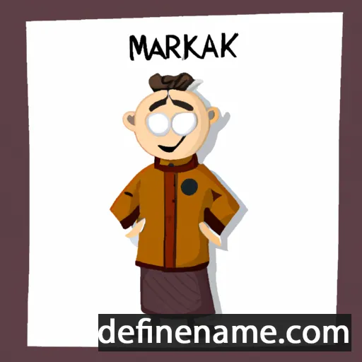 cartoon of the name Markha