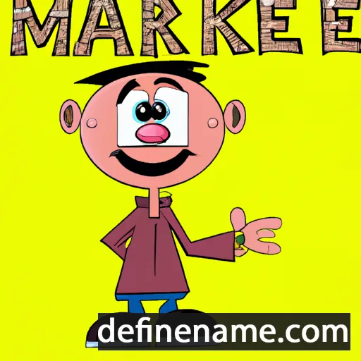 cartoon of the name Markie