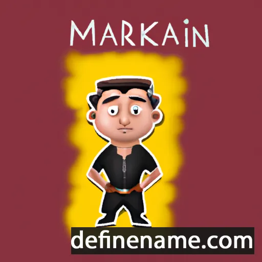 cartoon of the name Markiian