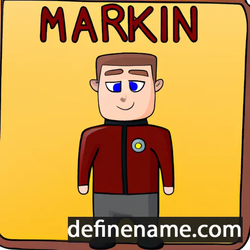 cartoon of the name Marklan