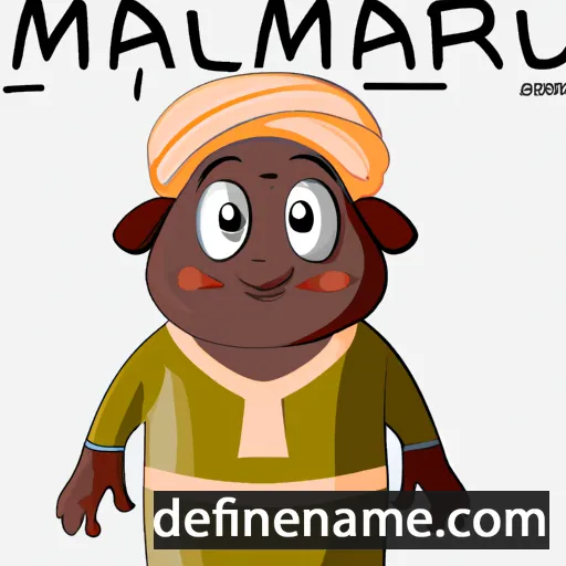 cartoon of the name Ma'rufjamol