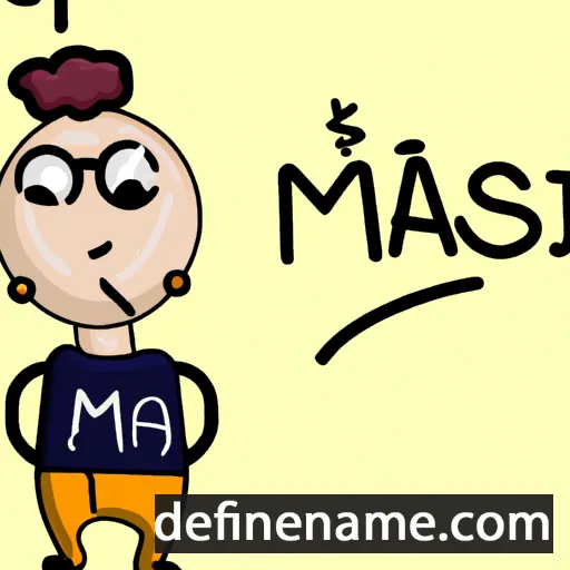 cartoon of the name Màsim