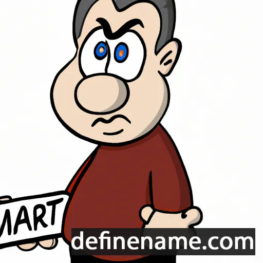 cartoon of the name Märt