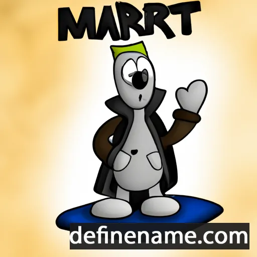 Mårtén cartoon