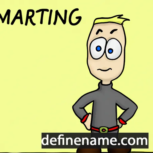 cartoon of the name Mårtin