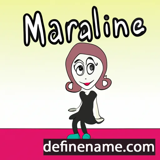 cartoon of the name Marlaine