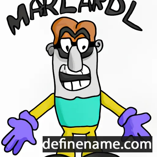 cartoon of the name Marland