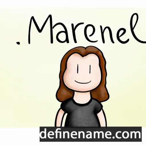 cartoon of the name Marléne