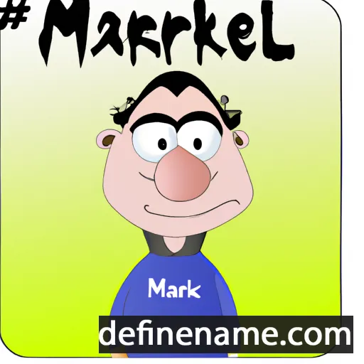 cartoon of the name Marleik