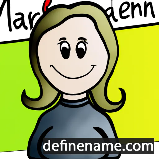 cartoon of the name Marlein