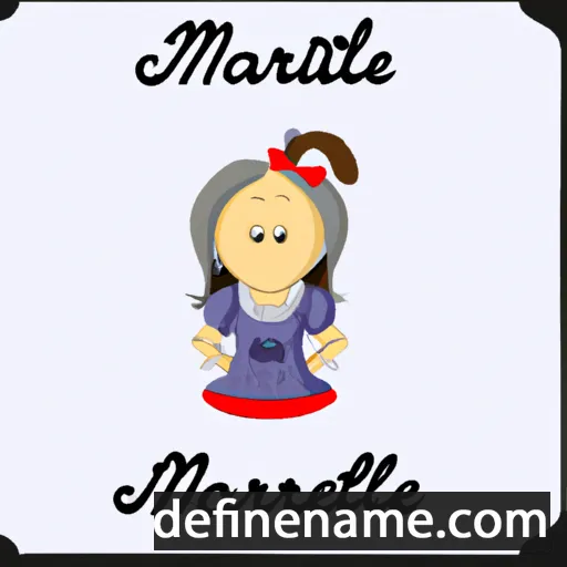 cartoon of the name Marlete