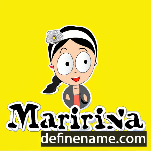 cartoon of the name Marlina