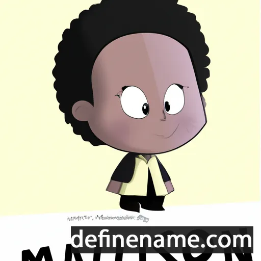 cartoon of the name Marlison