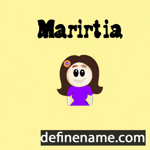 cartoon of the name Marlitza