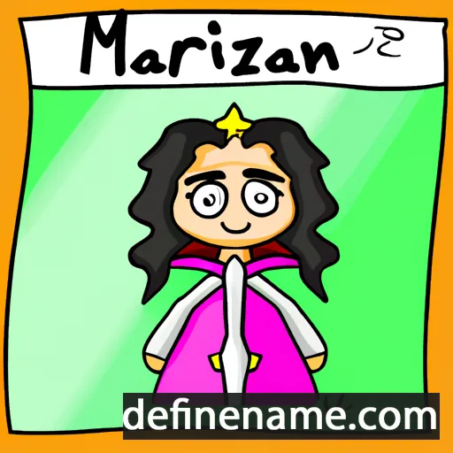 cartoon of the name Marlizan