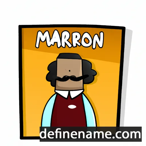 cartoon of the name Marlon