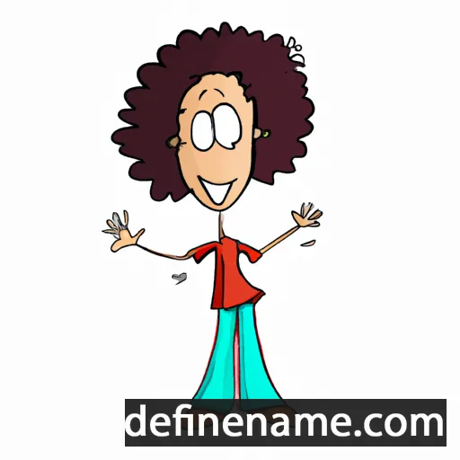 cartoon of the name Marnee