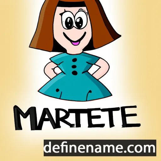 cartoon of the name Marnette