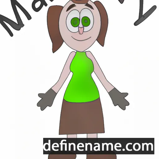 cartoon of the name Marney