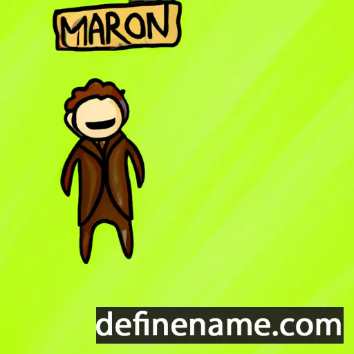 cartoon of the name Maron