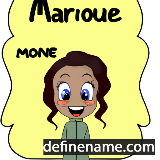 cartoon of the name Marouene