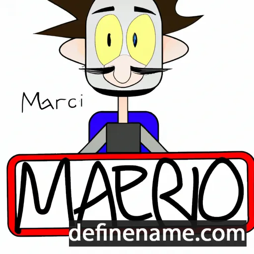 cartoon of the name Marq