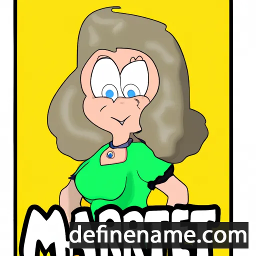 cartoon of the name Marqaret