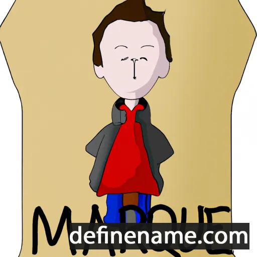 cartoon of the name Marque