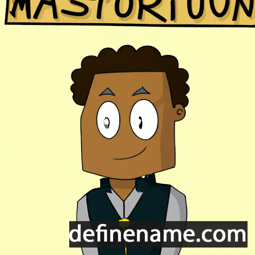 cartoon of the name Marqueston