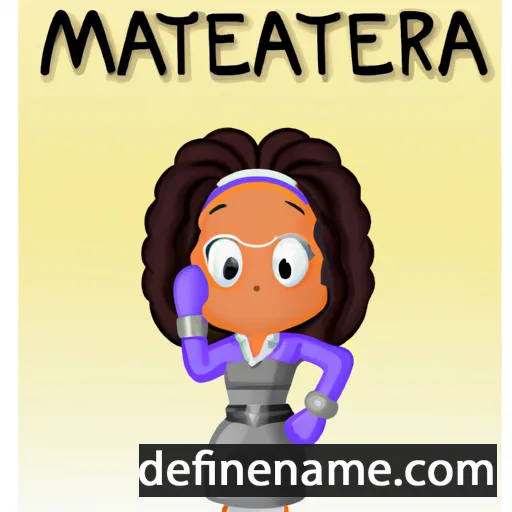 cartoon of the name Marquetta