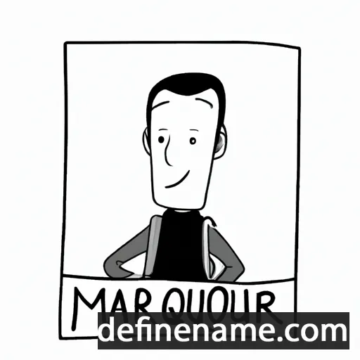 cartoon of the name Marquin