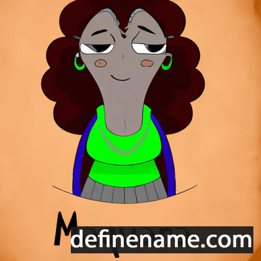 cartoon of the name Marqulia