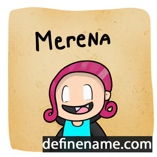 cartoon of the name Marrena