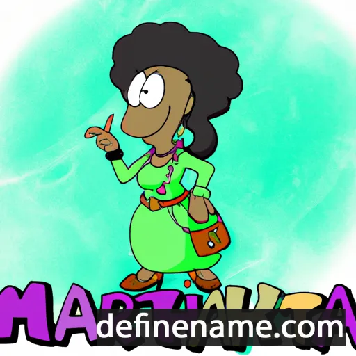 cartoon of the name Marretha