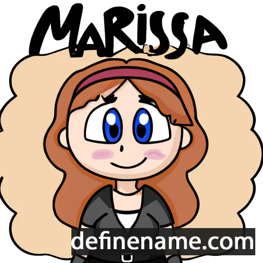 cartoon of the name Marrissa